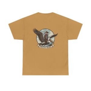 Pelican Cowboy T-Shirt | Flying Cowboy Graphic Tee | Coastal Bird Watcher | Lowcountry Sky Rodeo | Retro Southern Style