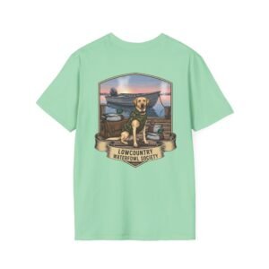 Waterfowl Retriever Emblem T-Shirt | Lowcountry Waterfowl Society, Hunting Dog Badge