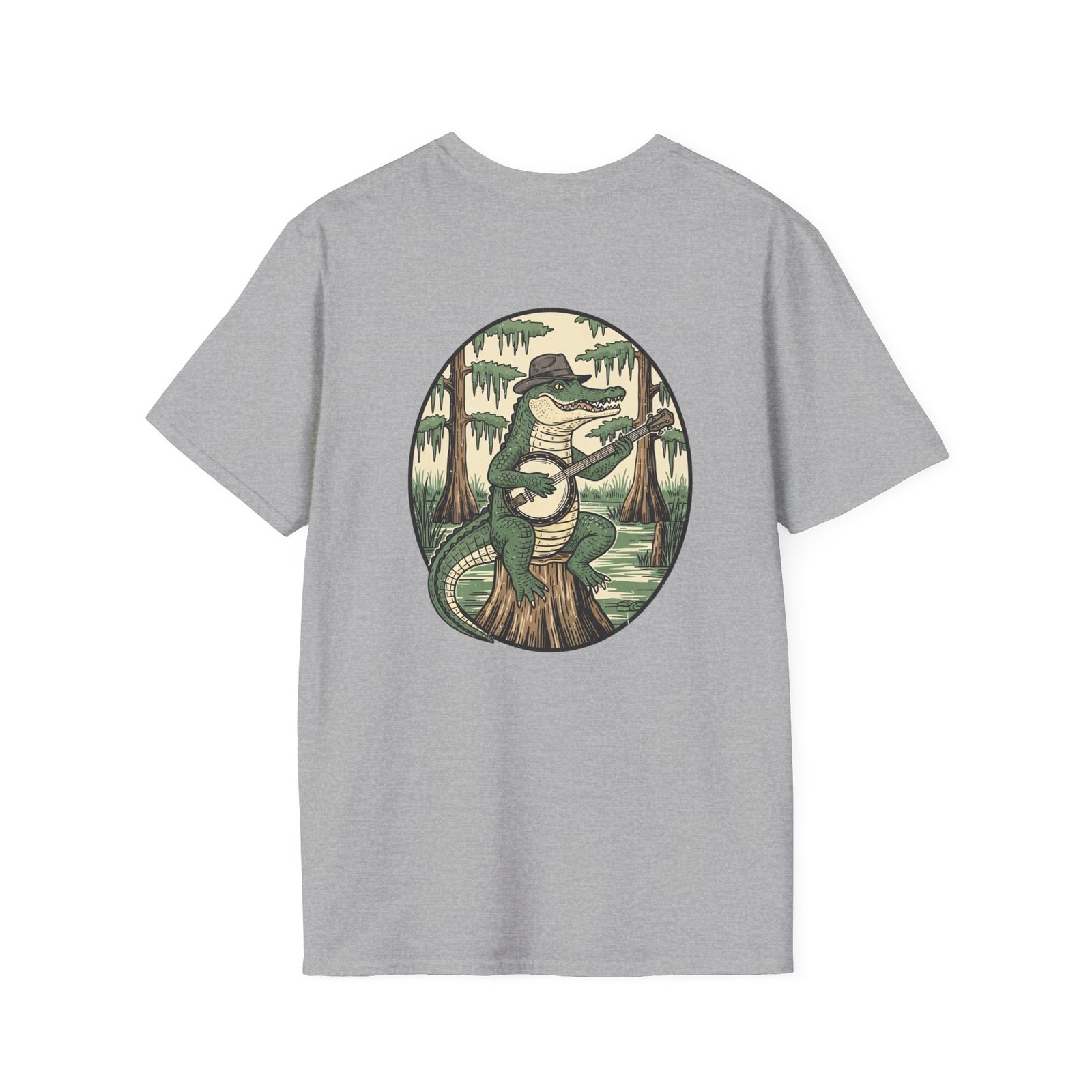 Funny Alligator Shirt Comfort banjo Gator Tee Southern Music Gift Swamp Rock T-Shirt Bluegrass Lover Top Lowcountry Marsh Graphic - Image 10