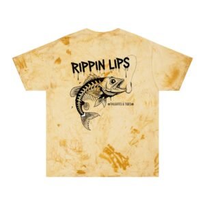 Rippin Lips Shirt, Skeleton Fish Tee, Aggressive Fishing Graphic, Tailgates and Tides, Funny Bass Fishing,